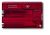 Victorinox SwissCard Quattro Ruby transparant rood